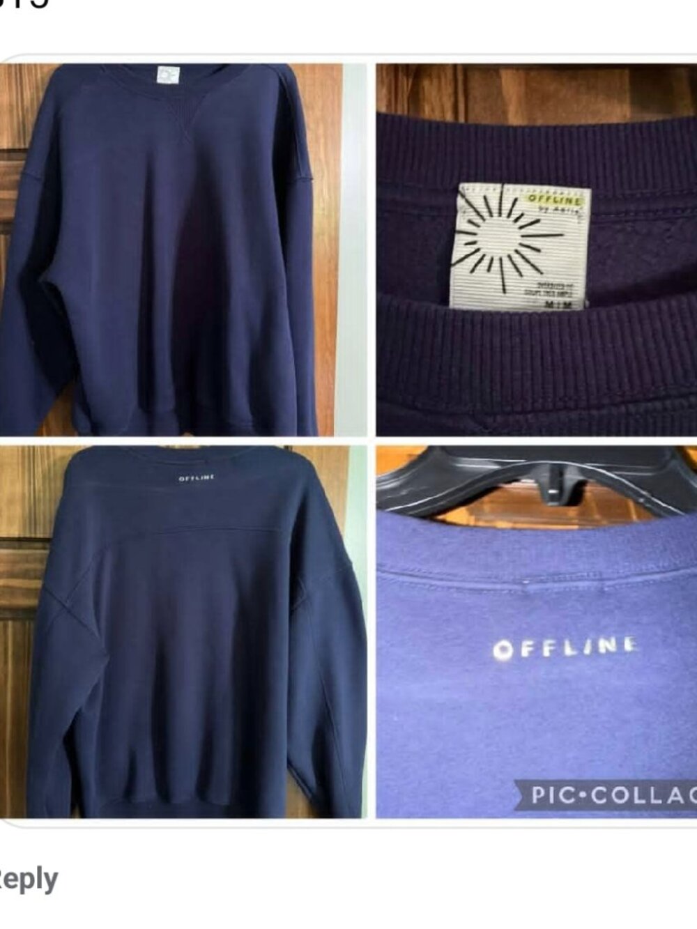 Aerie Offline Cloud Fleece Crewneck Size M